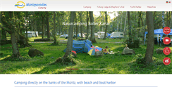 Desktop Screenshot of mueritz-camping.de