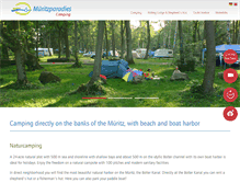 Tablet Screenshot of mueritz-camping.de